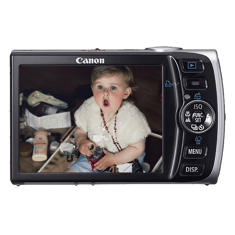 Canon Ixus 860 is displej