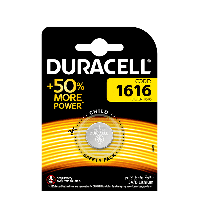 Bateria duracel cr1616