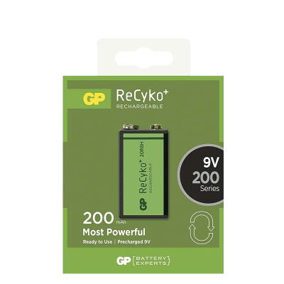 GP recyko+ 9V újratölthető elem