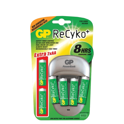 GP töltő akkumulátorokkal