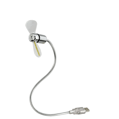 USB ventilátor LED órával